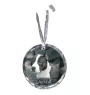 American Staffordshire Terrier, Amstaff - Kristallkugel mit Foto, Hundebild im Kristall, personalisierter Christbaumschmuck von Art-Dog.