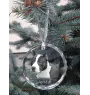 American Staffordshire Terrier, Amstaff - Kristallkugel mit Foto, Hundebild im Kristall, personalisierter Christbaumschmuck von Art-Dog.