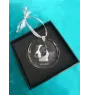 American Staffordshire Terrier, Amstaff - Kristallkugel mit Foto, Hundebild im Kristall, personalisierter Christbaumschmuck von Art-Dog.