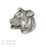 Amerykański Staffordshire terrier pin posrebrzony Art-Dog