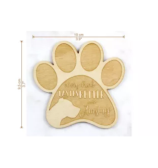 Amerykański Staffordshire terrier podkładka pod kubek ze sklejki Art-Dog