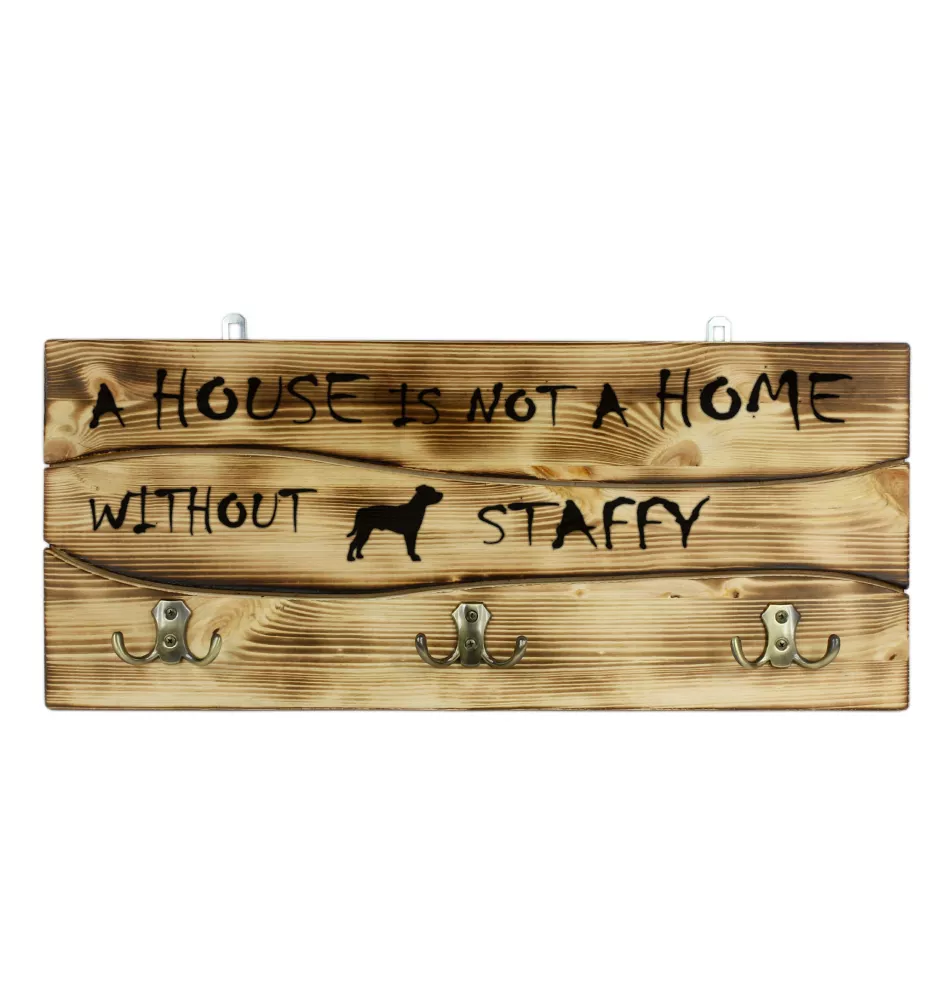 American Staffordshire Terrier, Amstaff I - clothes hanger with a dog, medal display, home decoration from the Art-Dog brand