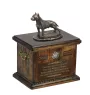 American Staffordshire Terrier, Amstaff, Am staff, Staff - urne pour les cendres de chien, urne avec une statuette, urne personnalisée pour les cendres de chien de la marque Art-Dog