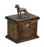 American Staffordshire Terrier, Amstaff, Am staff, Staff IV - urne pour les cendres de chien, urne avec une statuette, urne personnalisée pour les cendres de chien de la marque Art-Dog