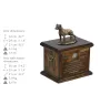 American Staffordshire Terrier, Amstaff IV - urn for dog ashes, urn with a statuette, personalized urn for dog ashes by Art-Dog brand
