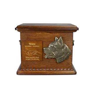 Amerykański Staffordshire terrier urna z plakietką z psem Art-Dog