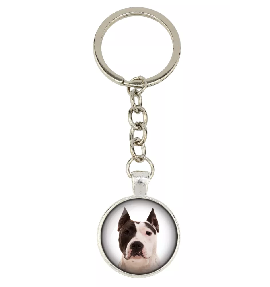 American Staffordshire Terrier, Amstaff - keychain with your photo, key decoration, bag pendant from Art-Dog brand