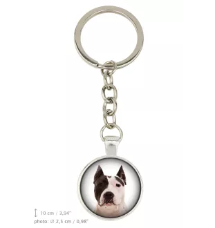 American Staffordshire Terrier, Amstaff, Am staff, Staff - porte-clés avec votre photo, accessoire pour clés, breloque pour sac de la marque Art-Dog
