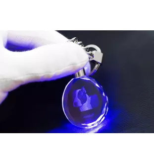 American Staffordshire Terrier, Amstaff - pendant with a photo of a dog, crystal key ring in a gift box, a unique gift by Art-Dog