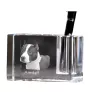 American Staffordshire Terrier, Amstaff, Am staff, Staff - Porte-stylos, organiseur en cristal avec photo de chien, décoration de bureau unique par la marque Art-Dog