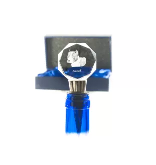 American Staffordshire Terrier, Amstaff, Am staff, Staff - Bouchon de bouteille, bouchon de vin en cristal avec photo, cadeau personnalisé pour barman par la marque Art-Dog