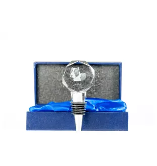 Amerykański Staffordshire terrier stopper kryształowy  do wina z psem Art-Dog