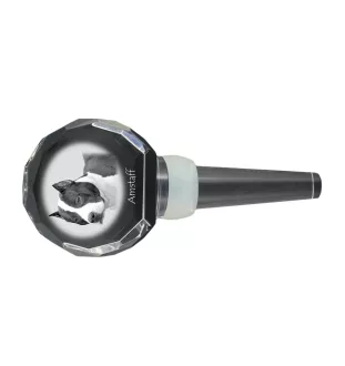 American Staffordshire Terrier, Amstaff, Am staff, Staff - Bouchon de bouteille en cristal, bouchon de vin unique avec photo, cadeau personnalisé pour sommelier par la marque Art-Dog