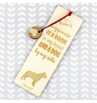 American Staffordshire Terrier, Amstaff - dog bookmark, personalized bookmark, dog gadget for Art-Dog brand readers