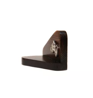 American Staffordshire Terrier, Amstaff II - wooden candle holder with a dog, tealight holder, a memorial place for a dog by Art-Dog brand