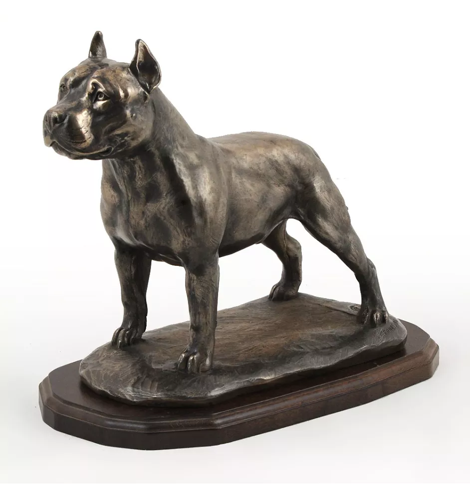 American Staffordshire Terrier, Amstaff, Am staff, Staff - une statuette exclusive de chien, une décoration intérieure de luxe, une édition limitée de figurines de la marque Art-Dog