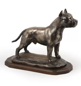 American Staffordshire Terrier, Amstaff - exklusive Hundestatue, luxuriöse Innenraumgestaltung, limitierte Auflage von Figuren der Marke Art-Dog
