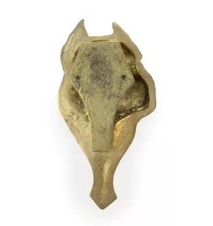 American Staffordshire Terrier, Amstaff, Am staff, Staff - heurtoir de porte en forme de tête de chien, heurtoir en laiton, décoration rétro de porte de la marque Art-Dog