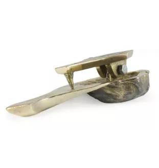 American Staffordshire Terrier, Amstaff - Türklopfer in Form eines Hundekopfes, Messing-Türklopfer, Retro-Dekoration an der Tür der Marke Art-Dog