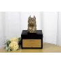 American Staffordshire Terrier, Amstaff, Am staff, Staff III - une urne avec une gravure et une sculpture de chien, un dernier adieu, un produit fait à la main de la marque Art-Dog