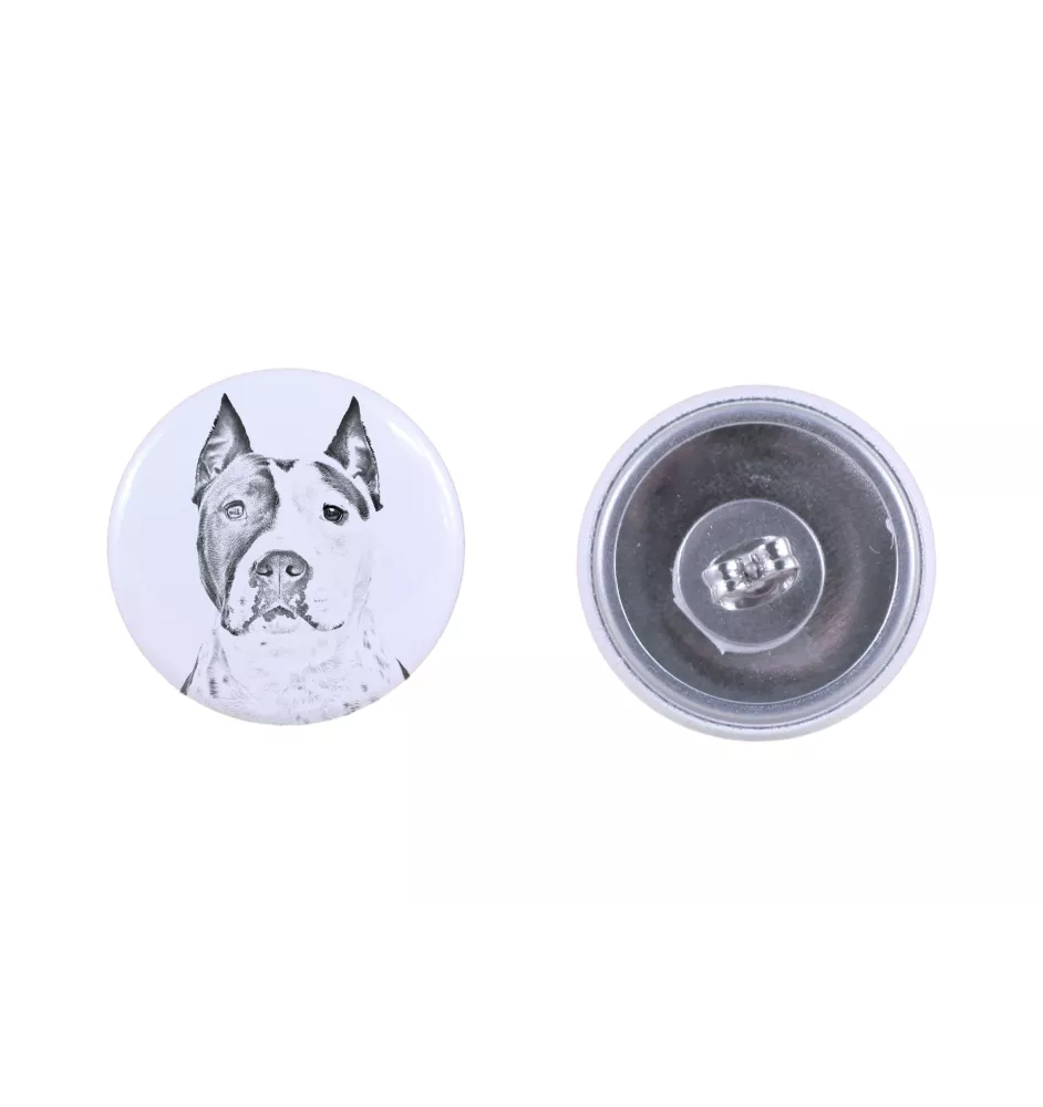 American Staffordshire Terrier, Amstaff - unique dog earrings, your pet on a keychain, Art-Dog's own brand