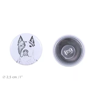 Amerykański Staffordshire terrier kolczyki z psem mały Art-Dog