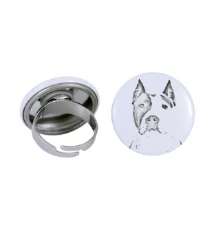 American Staffordshire Terrier, Amstaff - women's jewelry with a dog portrait, handmade product, possibility to add your own photo, Art-Dog brand