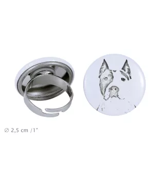 American Staffordshire Terrier, Amstaff - women's jewelry with a dog portrait, handmade product, possibility to add your own photo, Art-Dog brand
