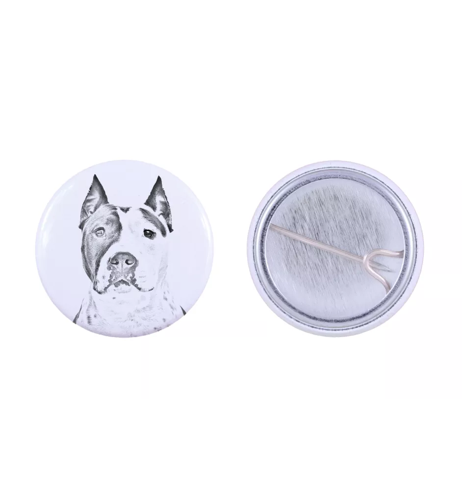 American Staffordshire Terrier, Amstaff, Am staff, Staff - badge avec votre chien, ajoutez votre propre photo, marque Art-Dog
