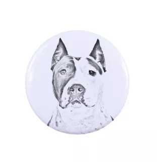 American Staffordshire Terrier, Amstaff, Am staff, Staff - badge avec votre chien, ajoutez votre propre photo, marque Art-Dog