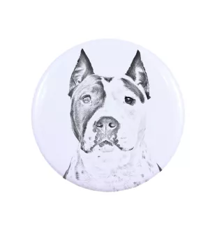 Amerykański Staffordshire terrier przypinka z psem duża Art-Dog