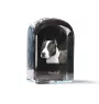 American Staffordshire Terrier, Amstaff, Am staff, Staff - un cube de cristal avec une photo, une photo de chien dans le cristal, un presse-papiers cubique de la marque Art-Dog