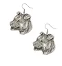 Amerykański Staffordshire terrier kolczyki posrebrzane z psem Art-Dog