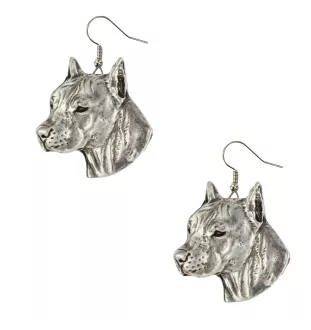 American Staffordshire Terrier, Amstaff, Am staff, Staff I - boucles d'oreilles pendantes avec des chiens, bijoux charmants pour maman de chien, cadeau pour fille de la marque Art-Dog