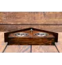 American Staffordshire Terrier, Amstaff - wooden stand with bowls for a dog, decorative dog bowls, a gift for adopting a dog from the Art-Dog brand