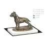 Amerykański Staffordshire terrier statuetka na białym drewnie Art-Dog