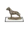 American Staffordshire Terrier, Amstaff - Hundestatue, Figur auf weißem Marmor, Trophäe für die Art-Dog-Hundeaustellung