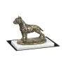 American Staffordshire Terrier, Amstaff, Am staff, Staff - une statuette de chien, une figurine en marbre blanc, un trophée pour l'exposition de chiens de la marque Art-Dog