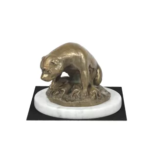 Amerykański Staffordshire terrier statuetka na jasnym kamieniu Art-Dog