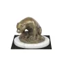 American Staffordshire Terrier, Amstaff I - dog figurine, statue on white marble, trophy for Art-Dog dog show exhibition