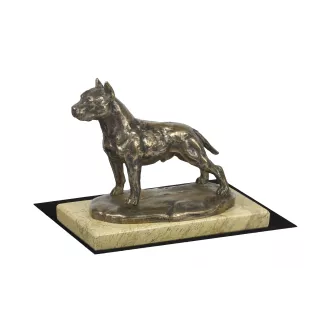 American Staffordshire Terrier, Amstaff - dog figurine, dog silhouette figurine, trophy for Art-Dog dog show exhibition