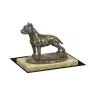 Amerykański Staffordshire terrier statuetka na piaskowym kamieniu Art-Dog