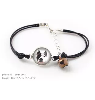 American Staffordshire Terrier, Amstaff, Am staff, Staff - ensemble de bijoux avec votre photo, accessoire féminin, article fait main, produit fabriqué à la main avec passion pour la création de la ma