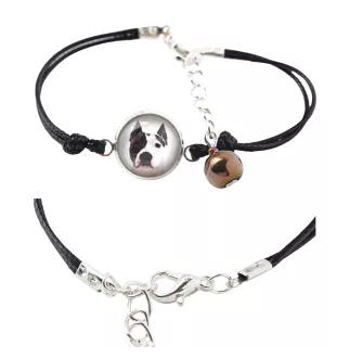 American Staffordshire Terrier, Amstaff - bracelet in a box with your photo, feminine jewelry, perfect gift from Art-Dog brand