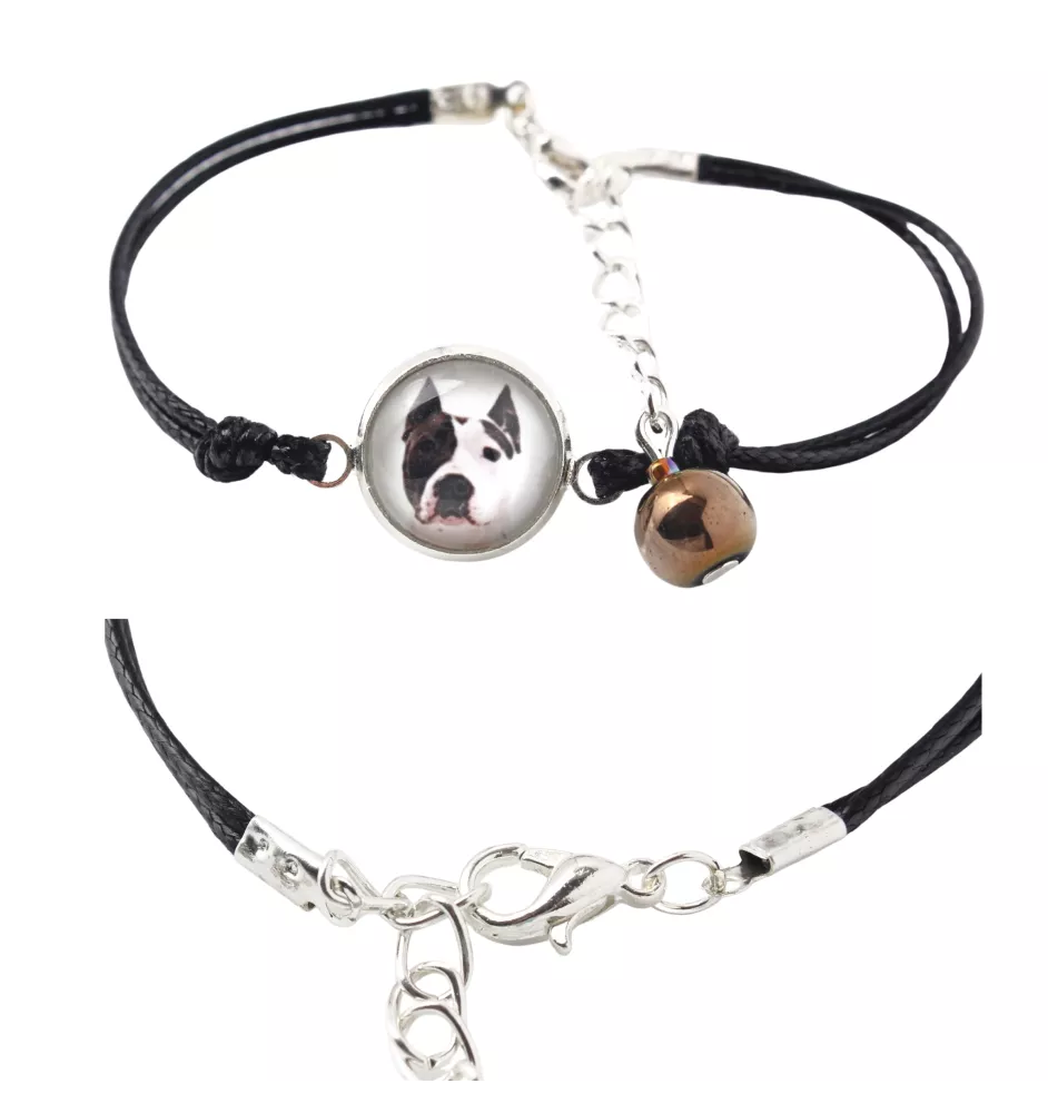 American Staffordshire Terrier, Amstaff - bracelet in a box with your photo, feminine jewelry, perfect gift from Art-Dog brand