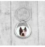 American Staffordshire Terrier, Amstaff, Am staff, Staff - porte-clés géométrique avec photo et inscription Art-Dog
