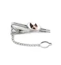 American Staffordshire Terrier, Amstaff - geometric tie clip with a picture and inscription from Art-Dog