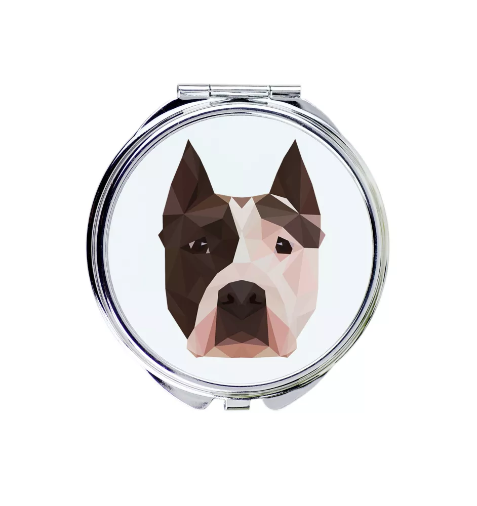 Amerykański Staffordshire terrier lusterko geometryczne Art-Dog