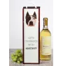 American Staffordshire Terrier, Amstaff, Am staff, Staff - une boîte géométrique avec une photo et un texte pour le vin de la marque Art-Dog