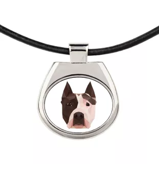 Amerykański Staffordshire terrier naszyjnik geometryczny Art-Dog